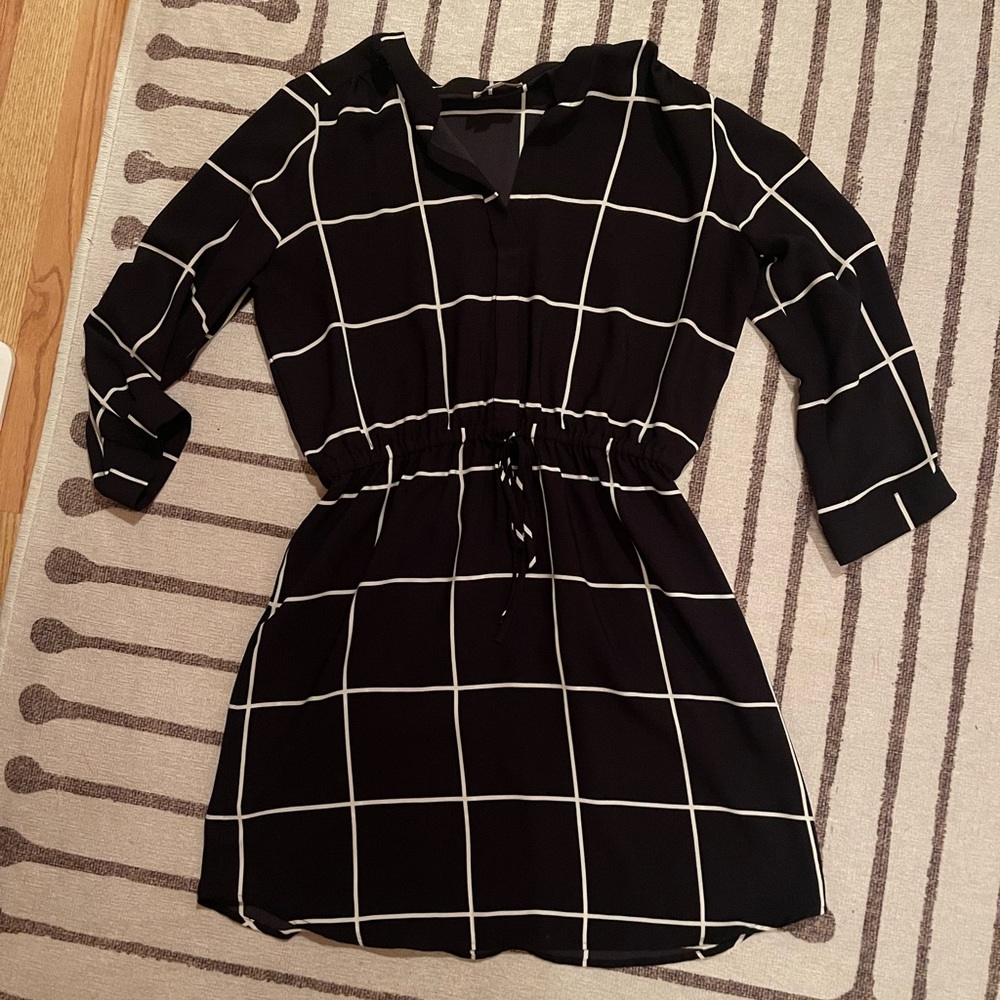 Black and white dress from Loft